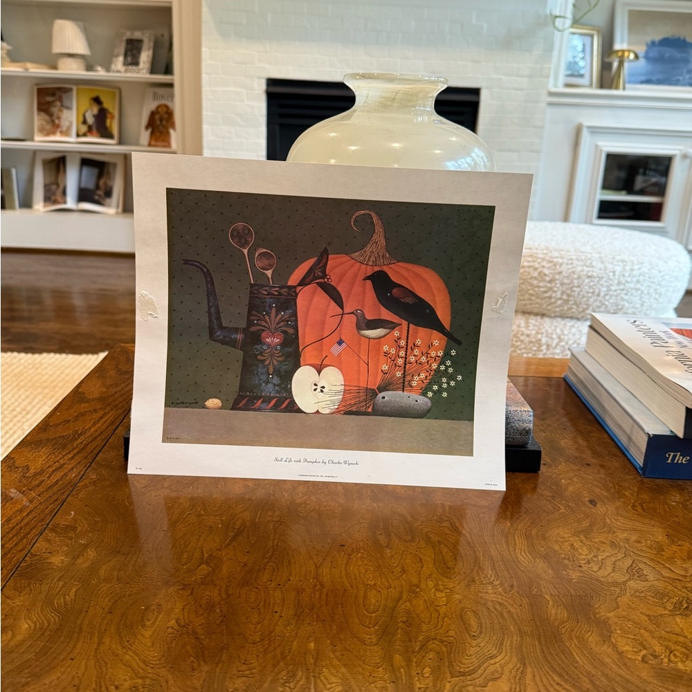 Charming Autumn Still Life with Pumpkin by Charles’s Wysocki Art Print